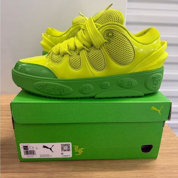 Puma LaMelo Ball LaFrance Amour Slime Shoes Emerald Green 310868-01 Size 11.5 - Picture 1 of 6